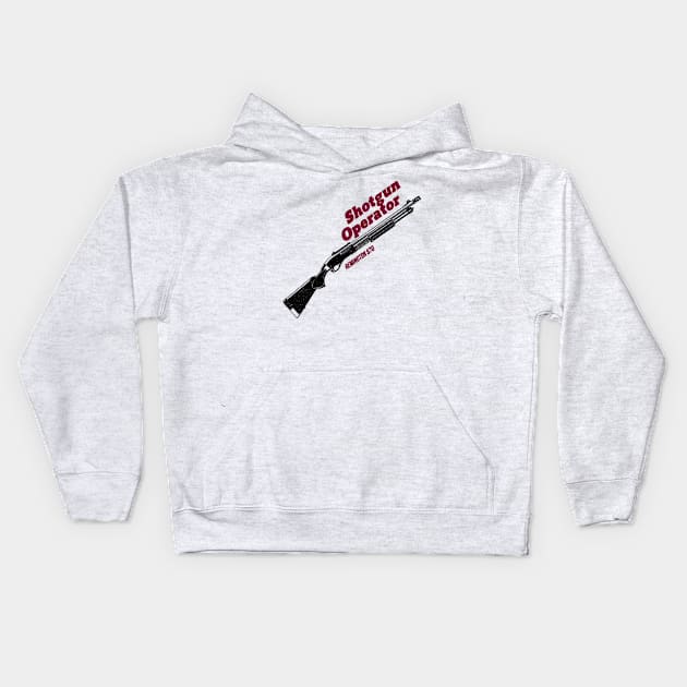 SHOTGUN Kids Hoodie by Cataraga